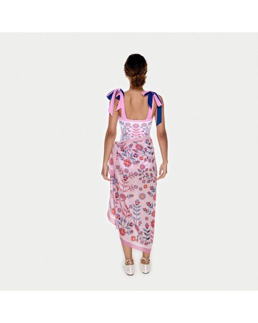 Jessie Zhao New York Pink Beach Sarong Wrap