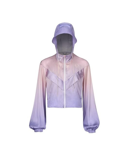 Silkinc Purple Super-Light Ombre Silk Jacket