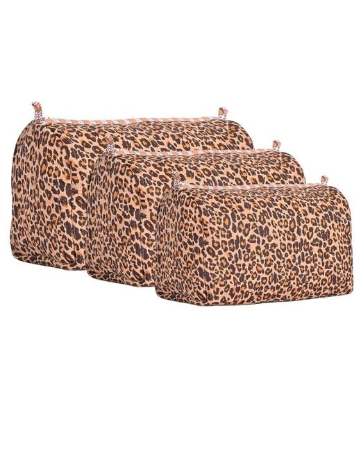 Conscious Yoga Collective Pink Neutrals The Leopard Cotton Travel Set