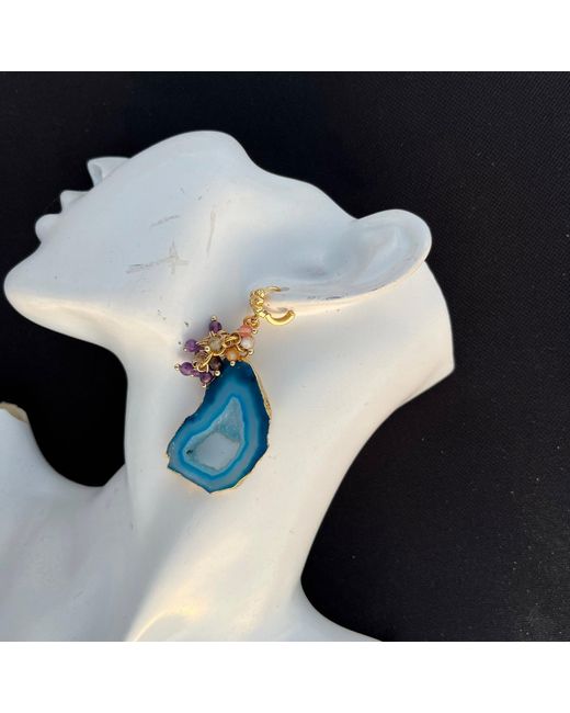 Sibylla Delphica Blue Agate Drop Earrings