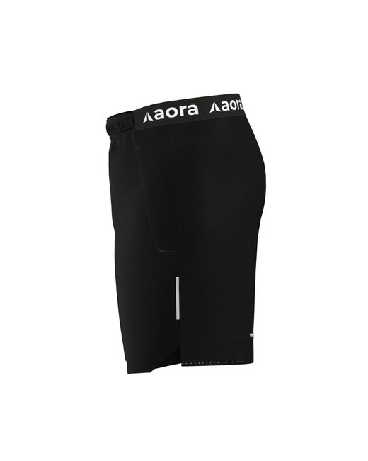 Aora Athletics Black Aozora Eco-Friendly Three Sixty Five Shorts With For Gym, Yoga, Athleisure, And Everyday Wear for men