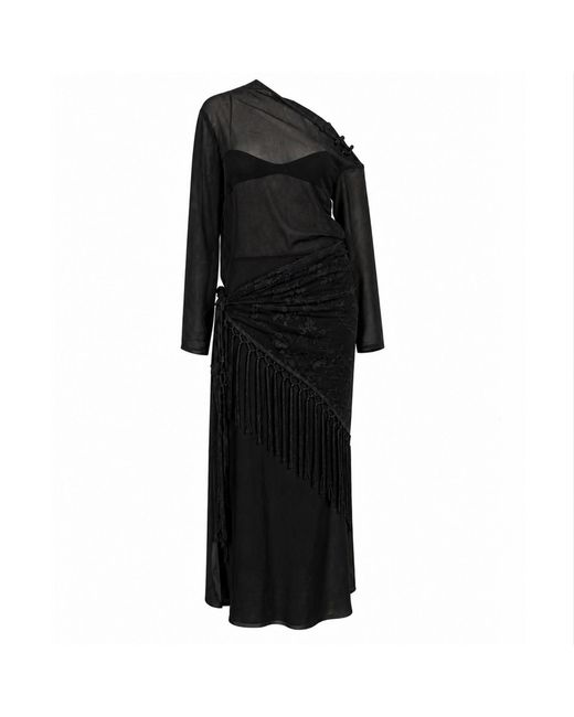 Tohen Black Anouk Three Piece Scarf Set