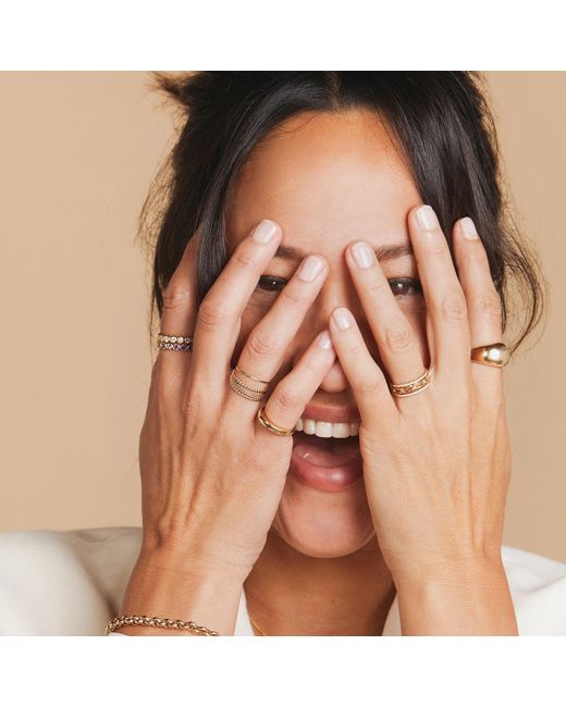 Maya Brenner Metallic Link Ring