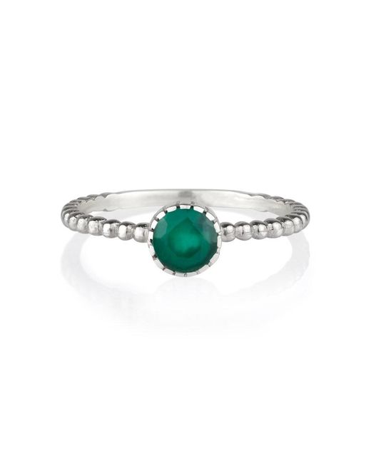 Charlotte's Web Jewellery Green Rawa Stacking Ring