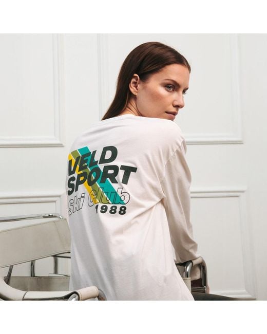 VLD White Beverly Après Ski Long Sleeve T-Shirt
