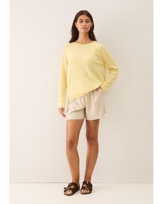 Loop Cashmere Yellow Featherweight Sweater