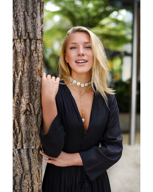 Adriana Pappas Designs Metallic Luxe Layered Lariat