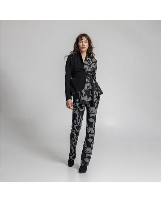 ARTISTA Black Tracey Asymmetric Jacket