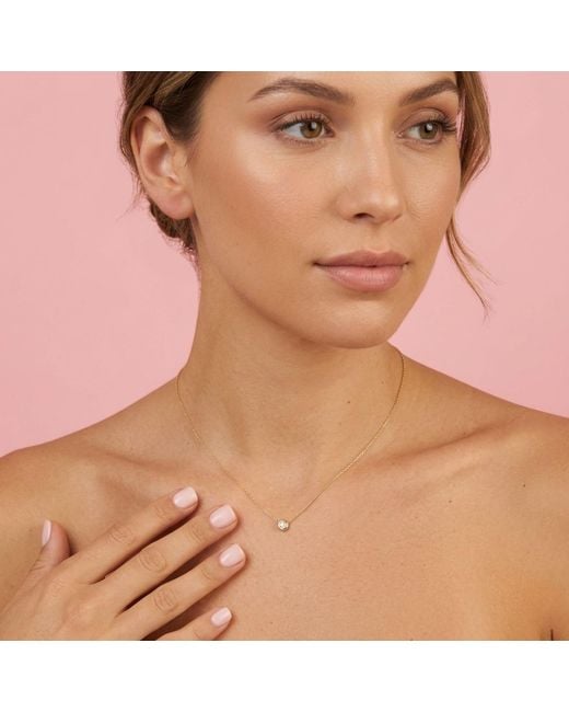 BLOOMTINE | Earth Angel HQ Metallic Illuminess Vermeil 'The Light Inside You' Single Moissanite Stone Choker
