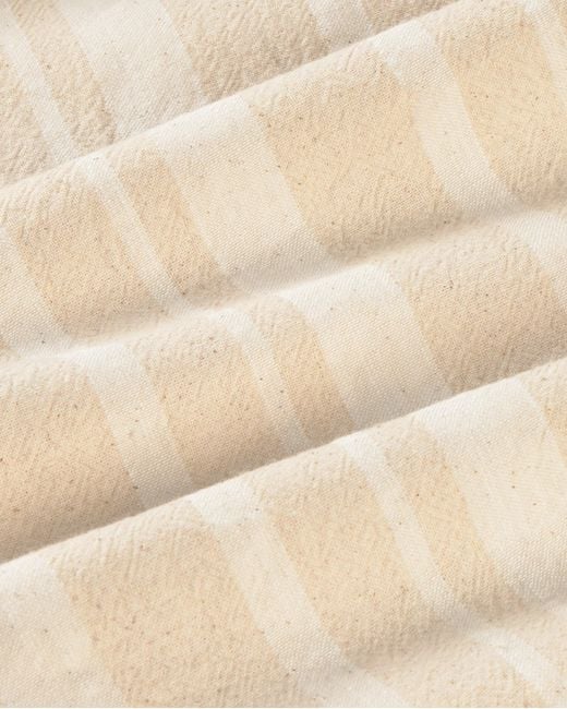 Thinking Mu White Serena Striped Straight Pants