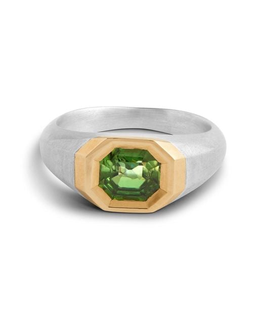 Kasun Metallic Signet Ring for men