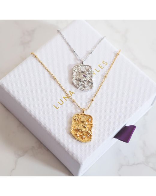Luna Charles Metallic Solara Zodiac Necklace