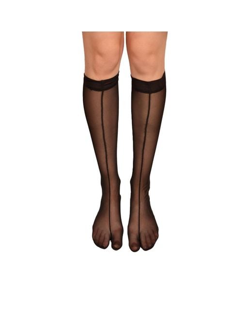 Ioana Ciolacu Black Long Socks