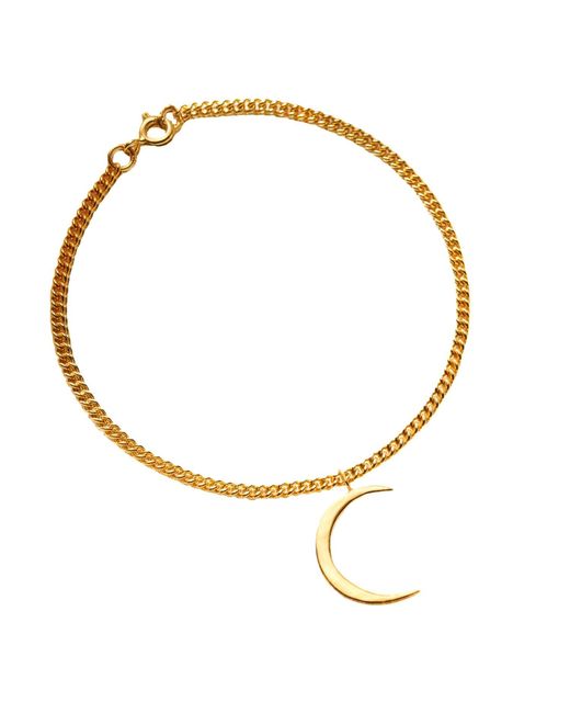 Posh Totty Designs Metallic Plated Crescent Moon Charm Bracelet