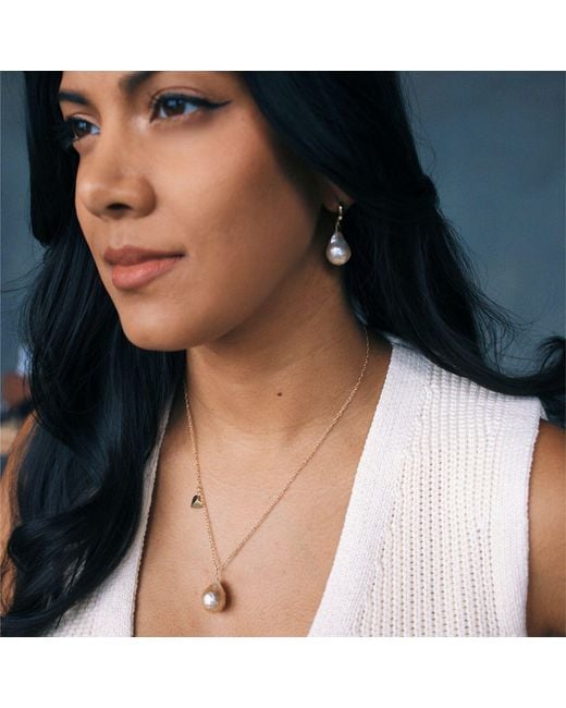 Herself Collections Metallic 14K Claudia Pearl Necklace