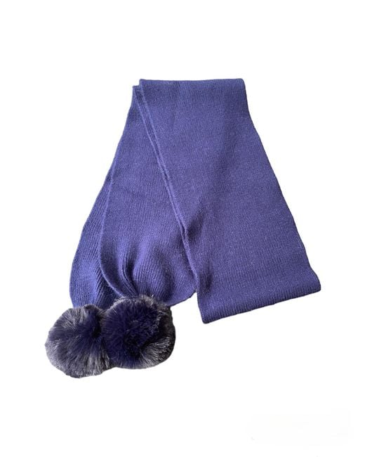 Lula-Ru Blue Cashmere Scarf