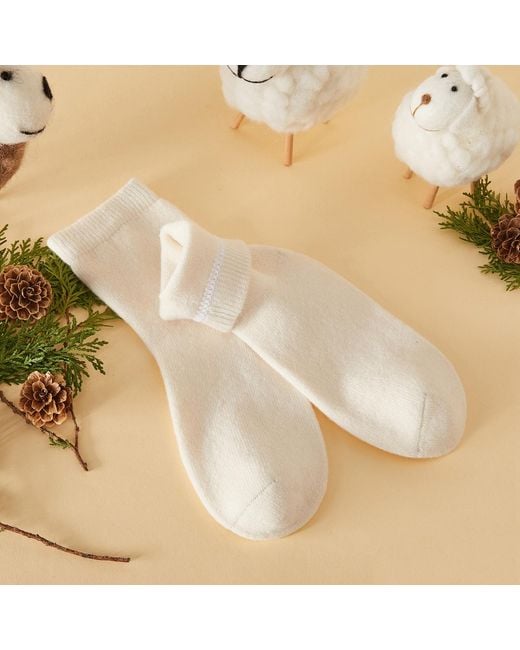 Soft Strokes Silk Natural Wool Quarter-Length Socks Set Of Two