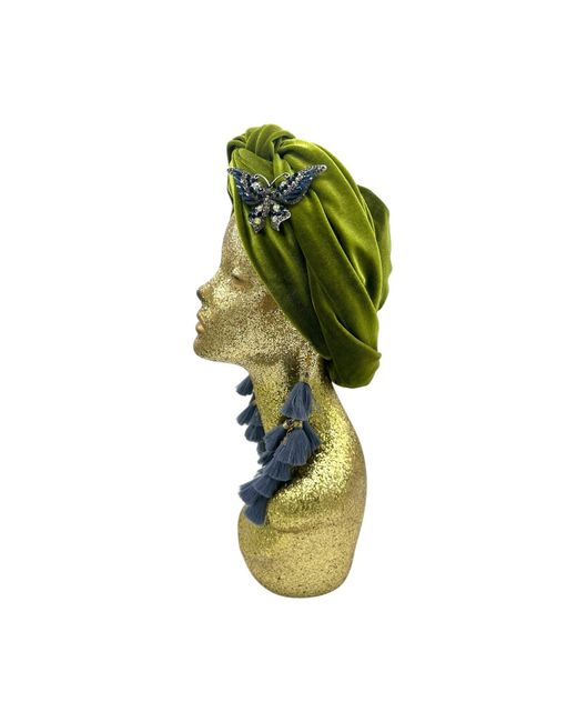 Julia Clancey Green Butterfly Chacha Turban