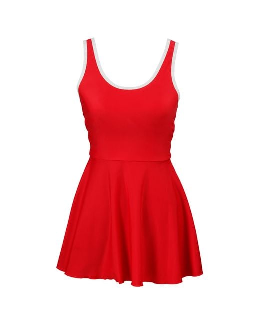 Siena and Co. Red Retro Swim Dress