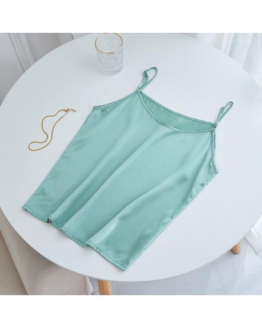 Jade Green Pure Mulberry Silk Camisole and Shorts Set
