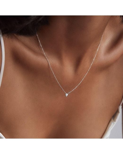 Lily & Roo Metallic Tiny Heart Necklace
