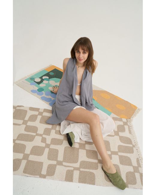 Unexpectedone Blue Wrapped By Waterfall Tunic