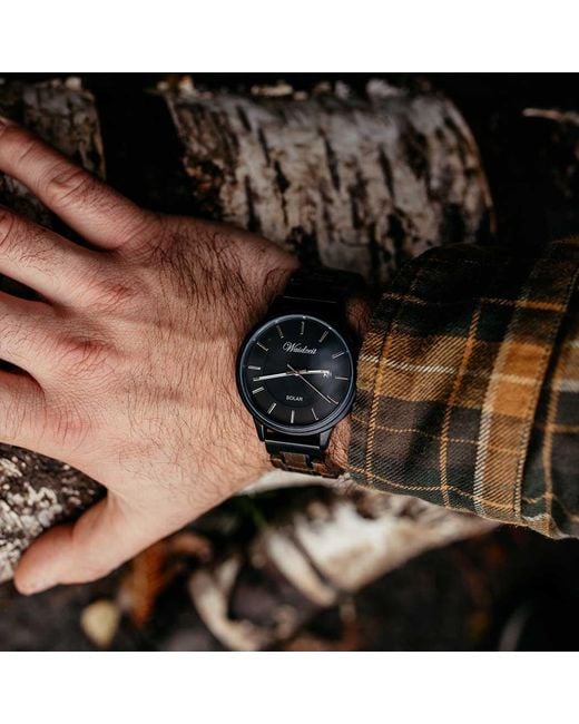 Waidzeit Black Mystic Solar Watch for men