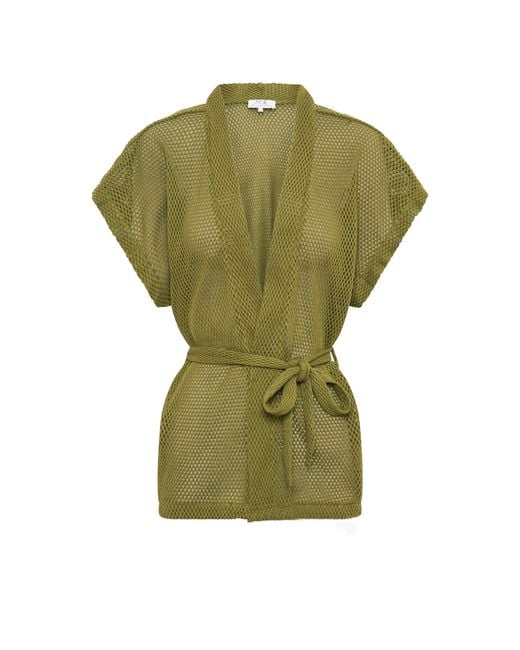 ARMS OF EVE Green Sardinia Wrap Top