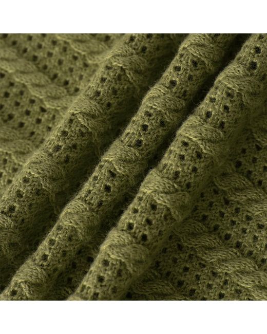 Smart and Joy Green Short-Sleeve Knit Cardigan