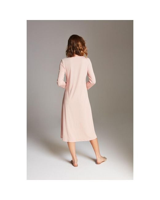 Oh!Zuza Pink Lightweight Nightgown With Lace