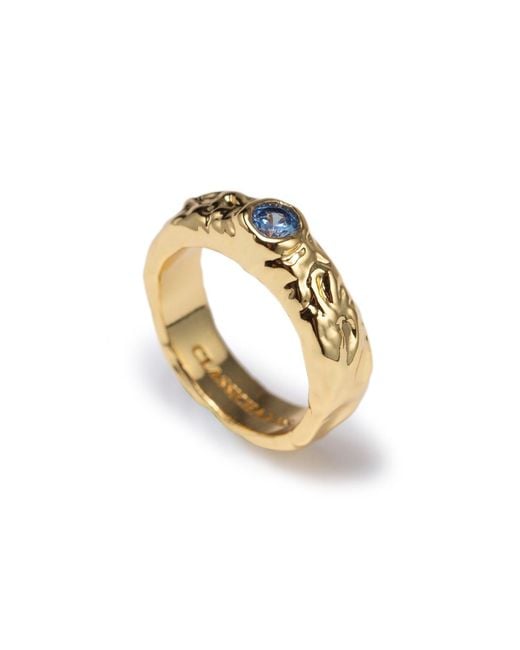Classicharms Metallic Sylvie Molten Gemstone Stackable Ring