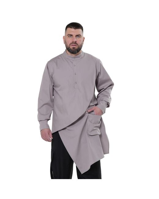Metamorph Purple Extravagant Long Shirt for men
