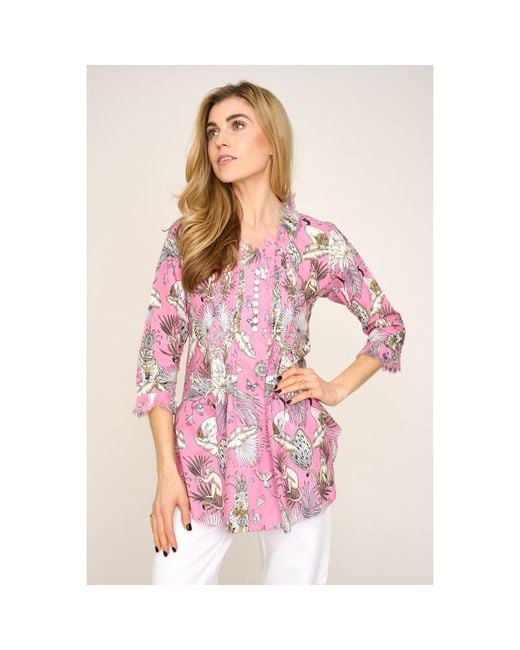 At Last Pink Sophie Cotton Shirt