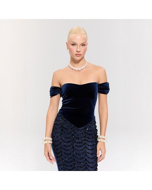 Nur Karaata Blue Dynasty Waltz Dress