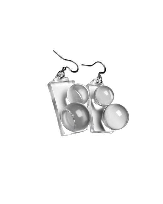 Studio Syg Metallic Dangle Bubble Earrings