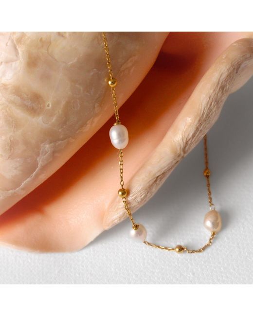 ASSUWA Metallic Aphrodite Pearl Bracelet