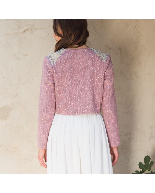 Misha Vaidya Pink Alexa Jacket