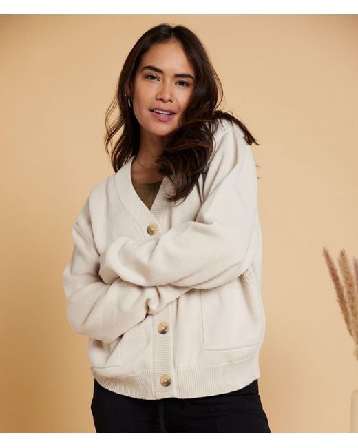Known Supply Natural Neutrals Heavyweight Cotton Cardigan