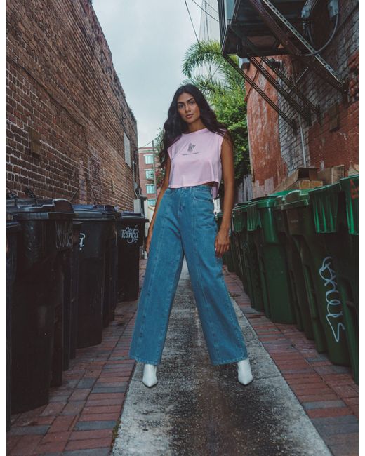 ADIBA Pink The Emerald Princess Crop Top