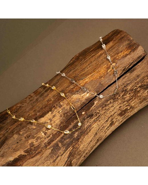 Shaded the Label Metallic Sorcha Diamond Necklace