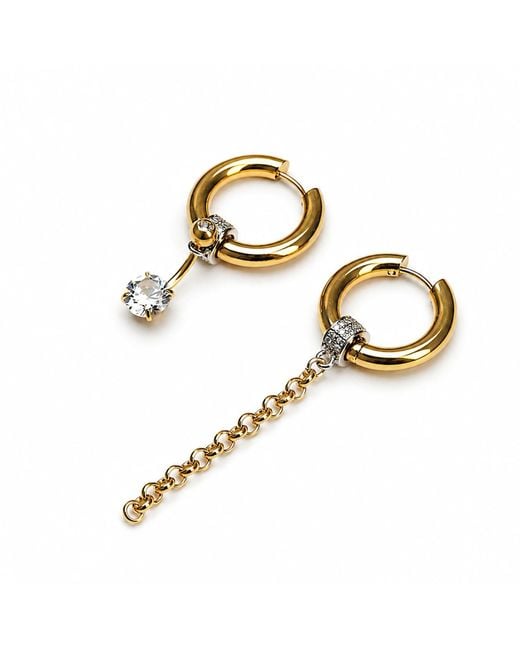 Kirei Metallic Frost – Modular Asymmetric Hoop Earrings