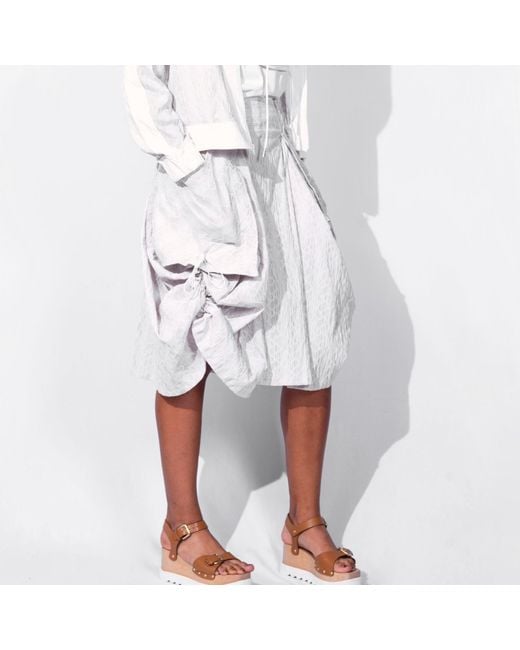 SNIDER Gray Neutrals Tiger Skirt