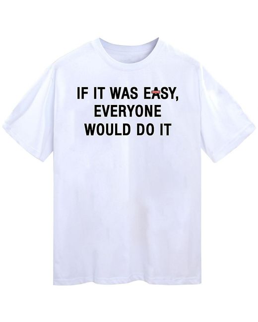 VERYRARE White Easy Peasy Tee for men