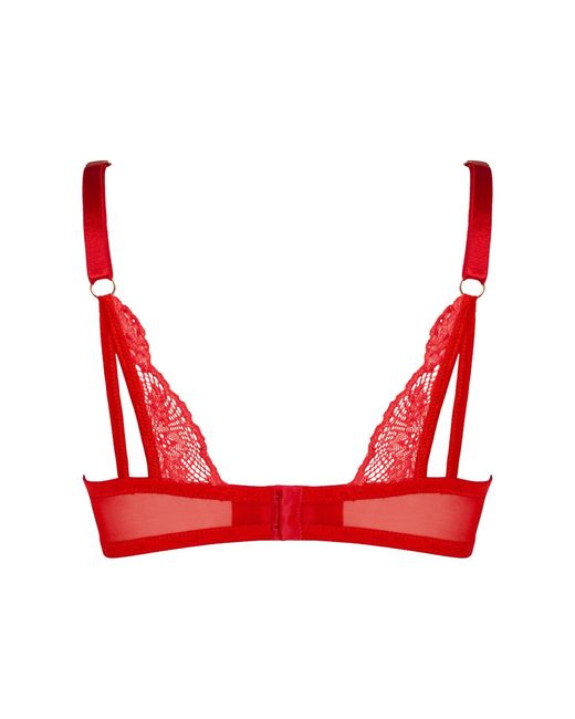 BonBon Lingerie Red Griselda Push-Up Bra