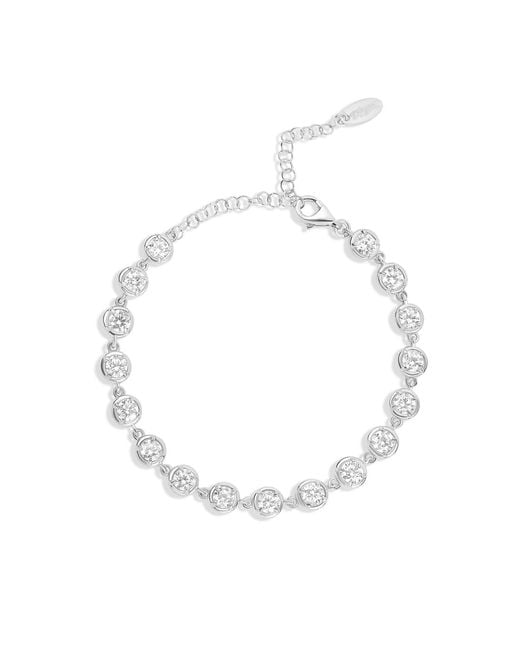 SHYMI Metallic Round Victorian Style Tennis Bracelet