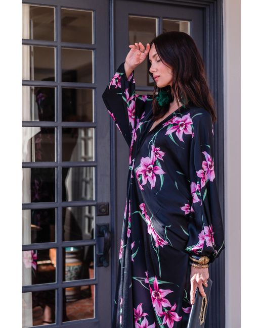 Jennafer Grace Black Delphine Deco Caftan