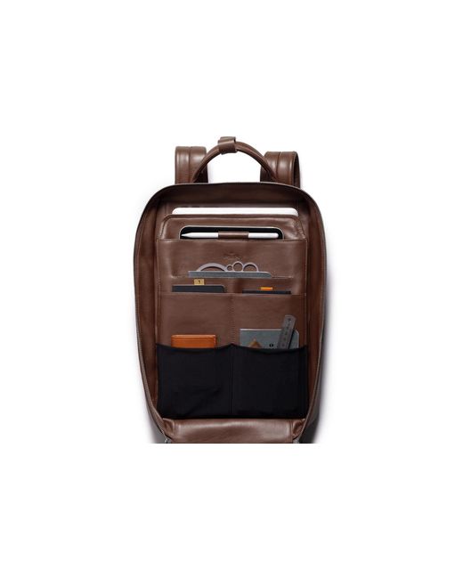 Harber London Brown Leather Backpack for men