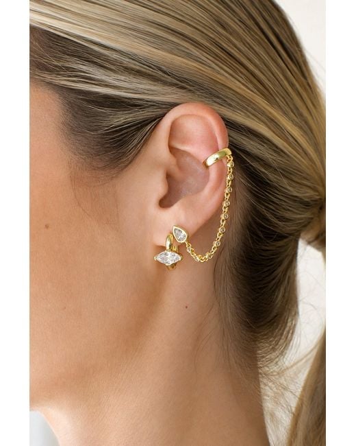 Alexie of Athens Metallic Lili Chain Cuff Earring