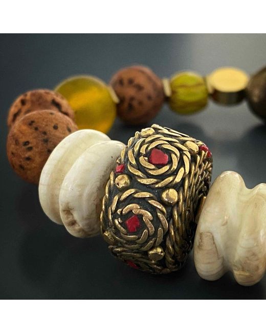 Ebru Jewelry Brown Vintage Style Bohemian Bracelet