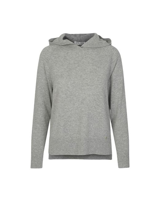 tirillm Gray Ida Cashmere Hooded Pullover